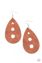 Load image into Gallery viewer, Rustic Torrent - Brown - Earring
