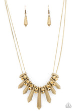 Load image into Gallery viewer, Dangerous Dazzle - Brass - Necklace
