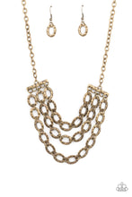 Load image into Gallery viewer, Repeat After Me - Brass - Necklace
