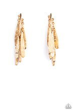 Load image into Gallery viewer, Pursuing The Plumes Gold Earrings
