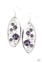 Load image into Gallery viewer, Rock Candy Bubbly Purple Earrings
