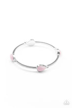 Load image into Gallery viewer, Dewdrop Dancing Pink Bangle Bracelets
