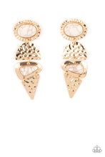 Load image into Gallery viewer, Earthy Extravagance Gold Earring
