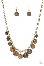 Load image into Gallery viewer, Delightfully Dappled - Brass - Necklace
