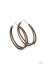 Load image into Gallery viewer, Rustic Curves Copper Earrings
