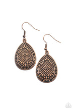 Load image into Gallery viewer, Mayan Mecca Copper Earrings
