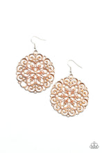 Load image into Gallery viewer, MANDALA Effect - Orange - Earring
