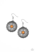 Load image into Gallery viewer, Flower Shop Sparkle Orange Earrings
