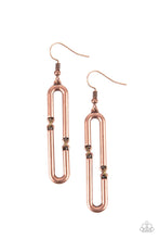 Load image into Gallery viewer, Linked and Synced Copper Earrings
