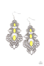 Load image into Gallery viewer, Flamboyant Frills - Yellow - Earring
