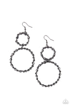 Load image into Gallery viewer, Twist of FABULOUS - Black - Earring
