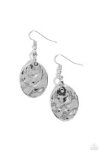 Load image into Gallery viewer, Hammered Homespun - Silver - Earrings
