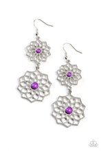 Load image into Gallery viewer, Posh Posy - Purple - Earring
