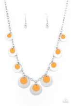 Load image into Gallery viewer, The Cosmos Are Calling Orange Necklace
