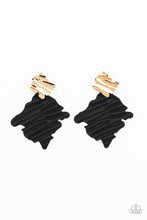 Load image into Gallery viewer, Crimped Couture Black Earring
