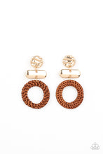 Load image into Gallery viewer, Woven Whimsicality Gold Post Earring
