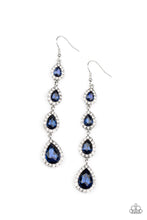 Load image into Gallery viewer, Confidently Classy Blue Earrings
