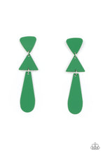 Load image into Gallery viewer, Retro Redux - Green - Earrings
