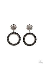 Load image into Gallery viewer, Playfully Prairie Black Post Earrings
