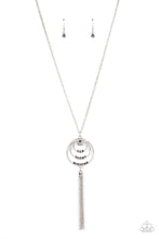 Load image into Gallery viewer, Spiraling Sparkle Silver Necklace
