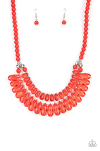 Load image into Gallery viewer, All Across the GLOBETROTTER - Red - Necklace
