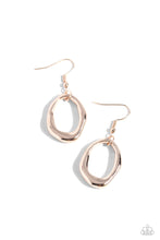 Load image into Gallery viewer, Asymmetrically Artisan - Rose Gold - Earring
