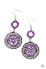 Load image into Gallery viewer, Meadow Mantra Purple Earrings
