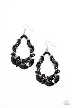 Load image into Gallery viewer, Tenacious Treasure Black Earrings
