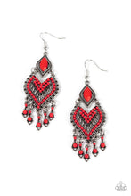 Load image into Gallery viewer, Dearly Debonair Red Earring
