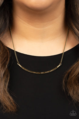 Collar Poppin Sparkle - Brass - Paparazzi