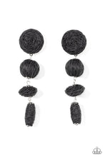 Load image into Gallery viewer, Twine Tango - Black - Earring
