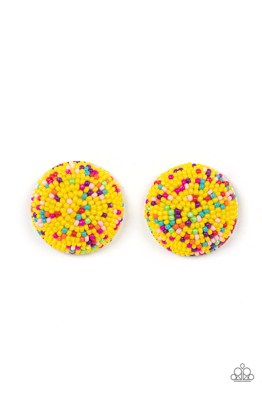 Kaleidoscope Sky Yellow Earrings