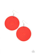 Load image into Gallery viewer, Caribbean Cymbal Red Earring
