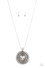 Load image into Gallery viewer, Solar Swirl Silver Necklace
