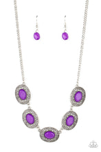 Load image into Gallery viewer, Sunshiny Shimmer - Purple - Necklace
