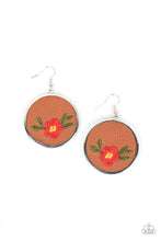 Load image into Gallery viewer, Prairie Patchwork Red Earrings
