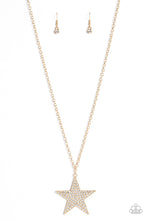 Load image into Gallery viewer, Rock Star Sparkle - Gold - Necklace
