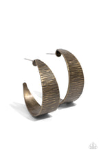 Load image into Gallery viewer, Lecture on Texture - Brass - Earring
