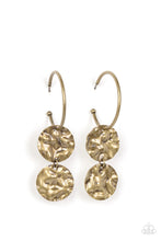 Load image into Gallery viewer, Sending Shock Waves - Brass - Earring
