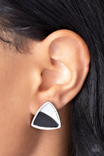 Load image into Gallery viewer, Kaleidoscopic Collision - Black - Earrings
