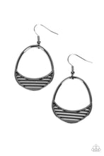 Load image into Gallery viewer, Segmented Shimmer - Black - Earring
