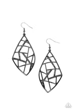 Load image into Gallery viewer, Geo Grid - Black - Earring
