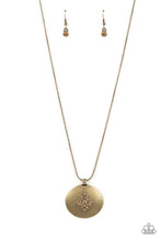 Load image into Gallery viewer, Center of the Cosmos - Brass - Necklace
