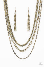 Load image into Gallery viewer, Galvanized Grit - Brass - Necklace
