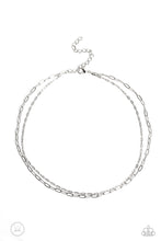 Load image into Gallery viewer, Polished Paperclips - Silver - Necklace
