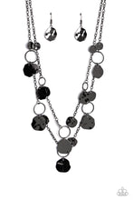 Load image into Gallery viewer, Hammered Horizons - Black - Necklace
