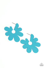 Load image into Gallery viewer, Flower Power Fantasy - Blue - Earring
