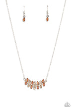 Load image into Gallery viewer, Lustrous Laurels - Brown - Necklace
