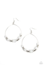 Load image into Gallery viewer, Cat&#39;s Eye Charisma White Earrings
