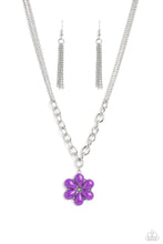 Load image into Gallery viewer, Dazzling Dahlia - Purple - Necklace
